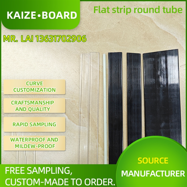 Flat strip, round tube