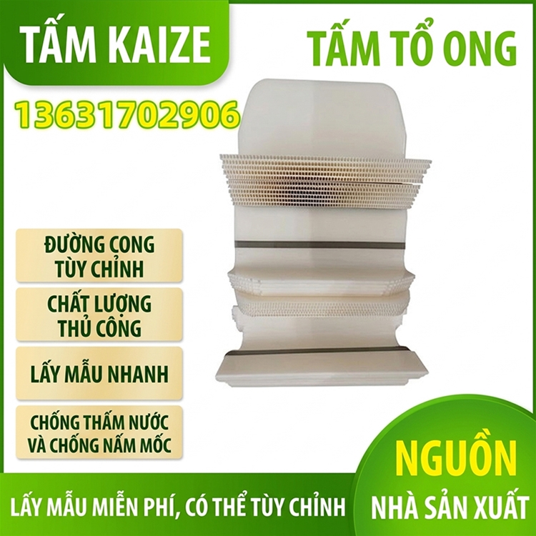 Tấm tổ ong ABS uốn cong hình chữ L