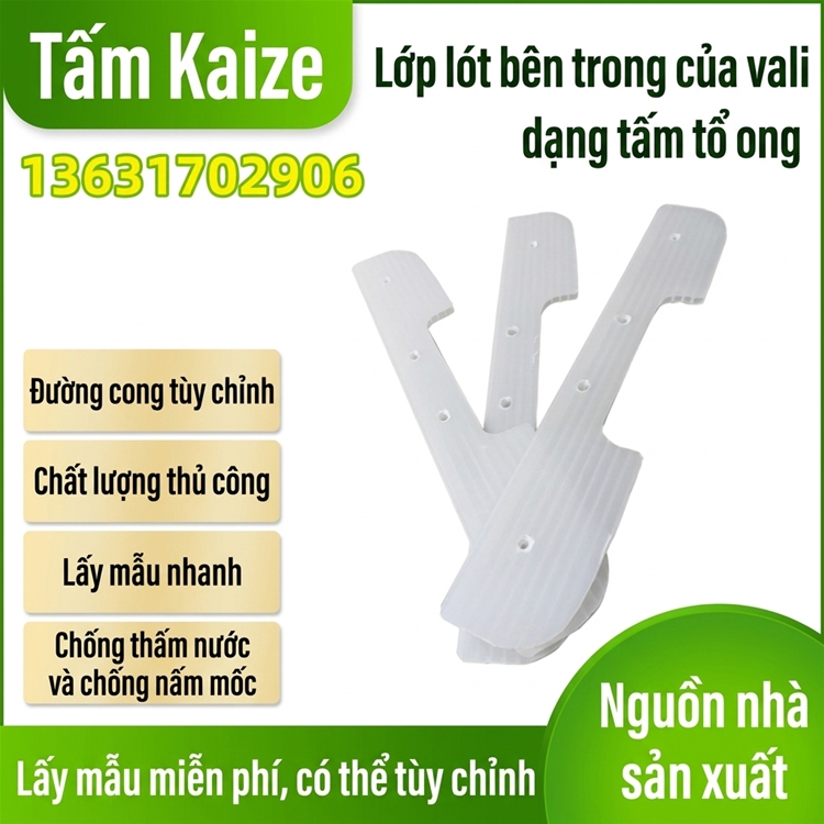 Lớp lót hộp bằng bìa tổ ong