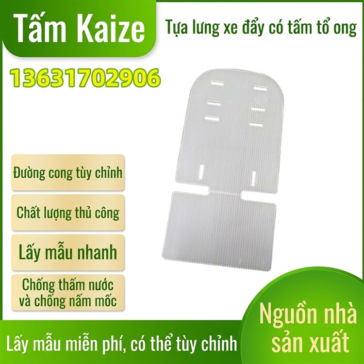 Tựa lưng xe đẩy có tấm tổ ong