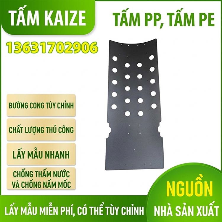 Tấm lót lưng bằng bìa PP/bìa PE