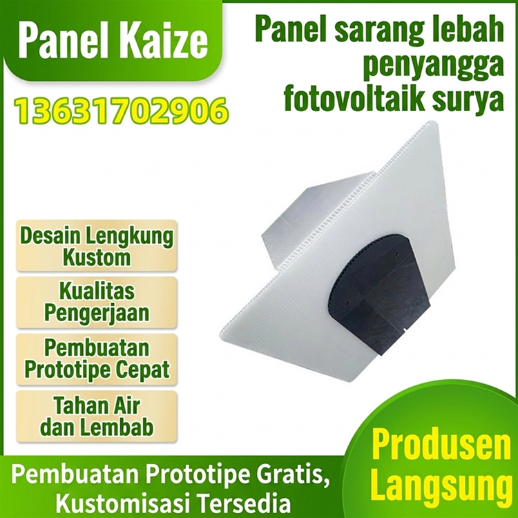 Panel sarang lebah penyangga fotovoltaik surya