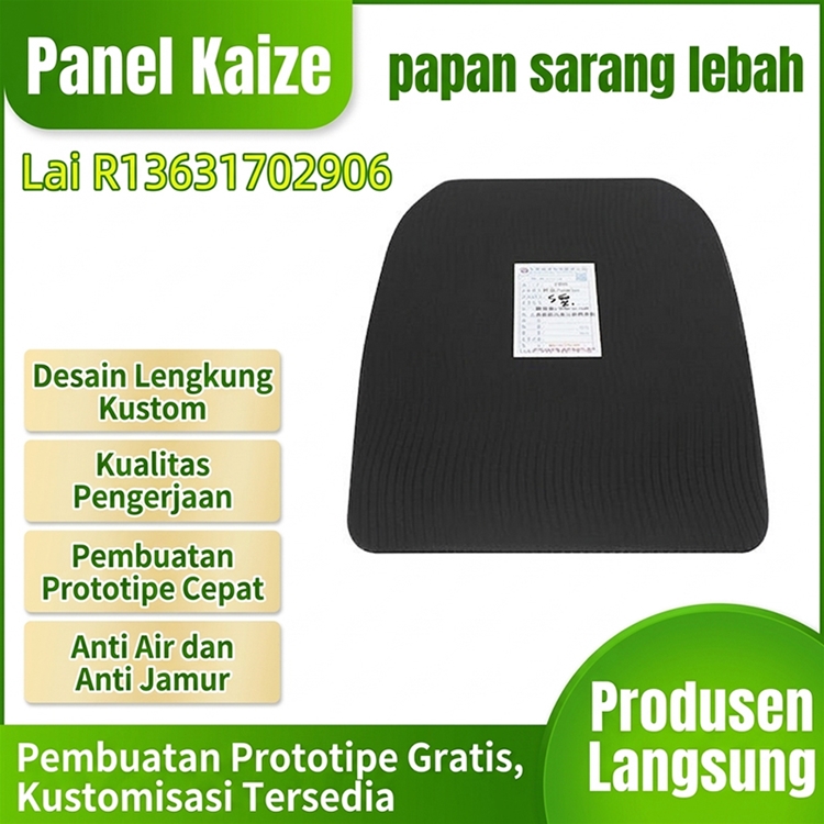 Kotak perkakas berbentuk S dari papan sarang lebah, koper, tas perjalanan dari papan sarang lebah.
