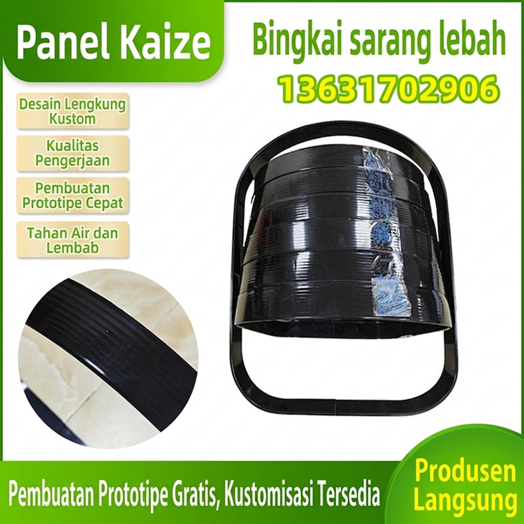 Tas hewan peliharaan menopang rangka sarang lebah.