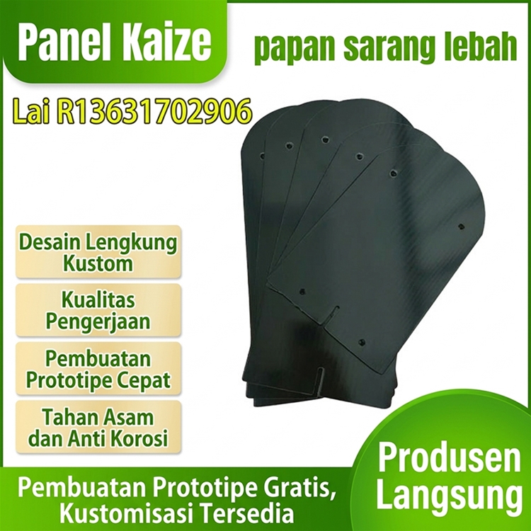 Braket panel fotovoltaik portabel, panel sarang lebah, panel berongga