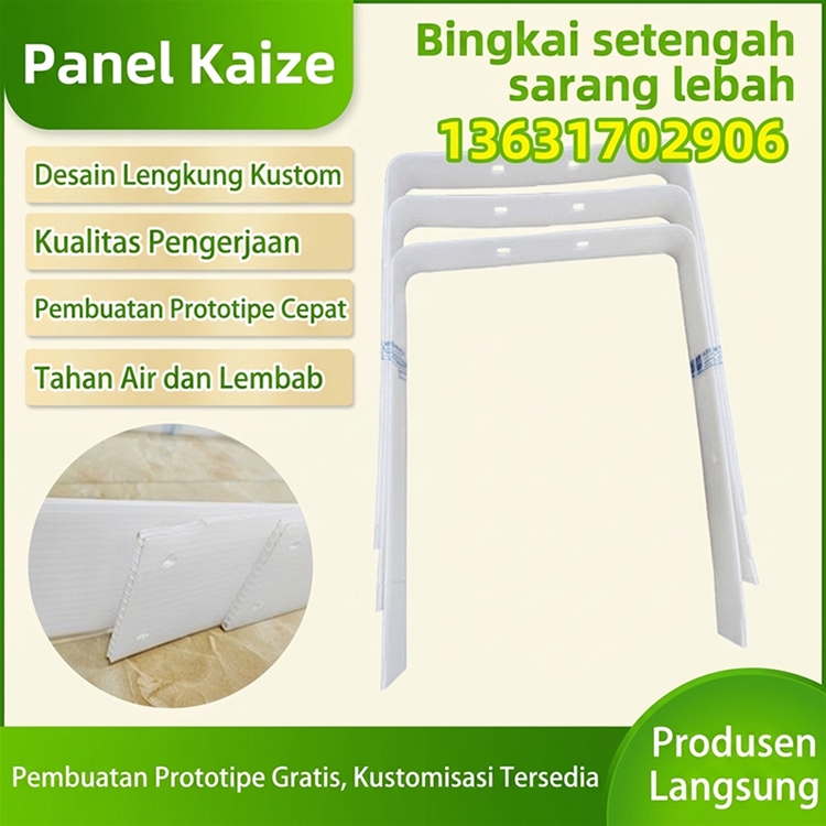 bingkai setengah sarang lebah