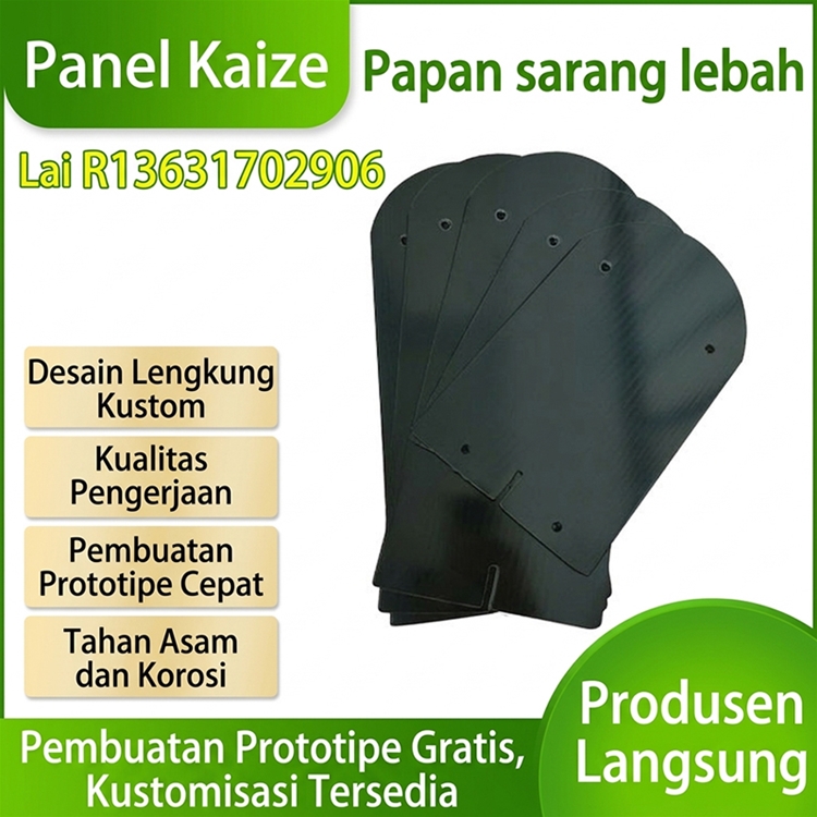 Braket panel fotovoltaik portabel, panel sarang lebah, panel berongga