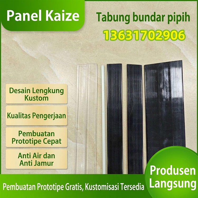 Strip pipih, tabung bundar