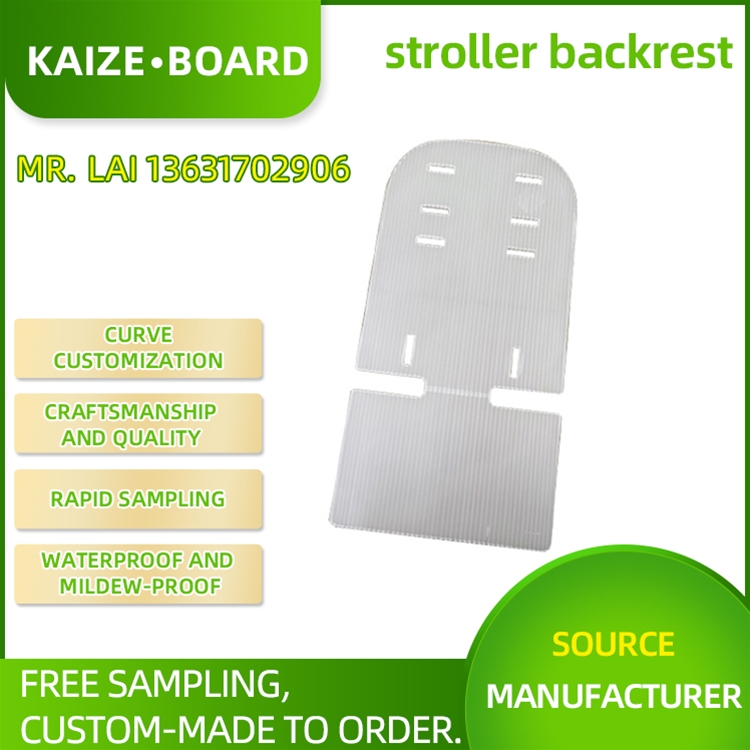 stroller backrest with honeycomb board