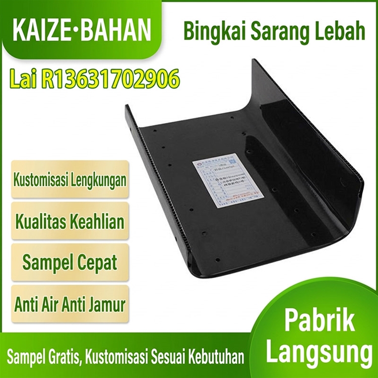 Kotak perkakas, tas, dan koper perjalanan dari papan sarang lebah; berbentuk U dari papan sarang lebah